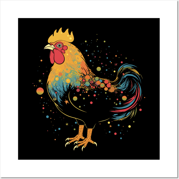 Pop Art Chicken Gifts Funny Chicken Wall Art by KsuAnn